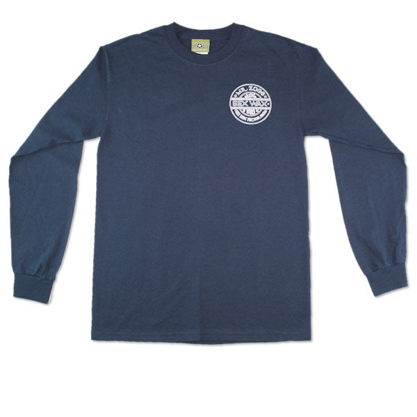 Sexwax Pinstripe Long Sleeve Tee Navy Blue