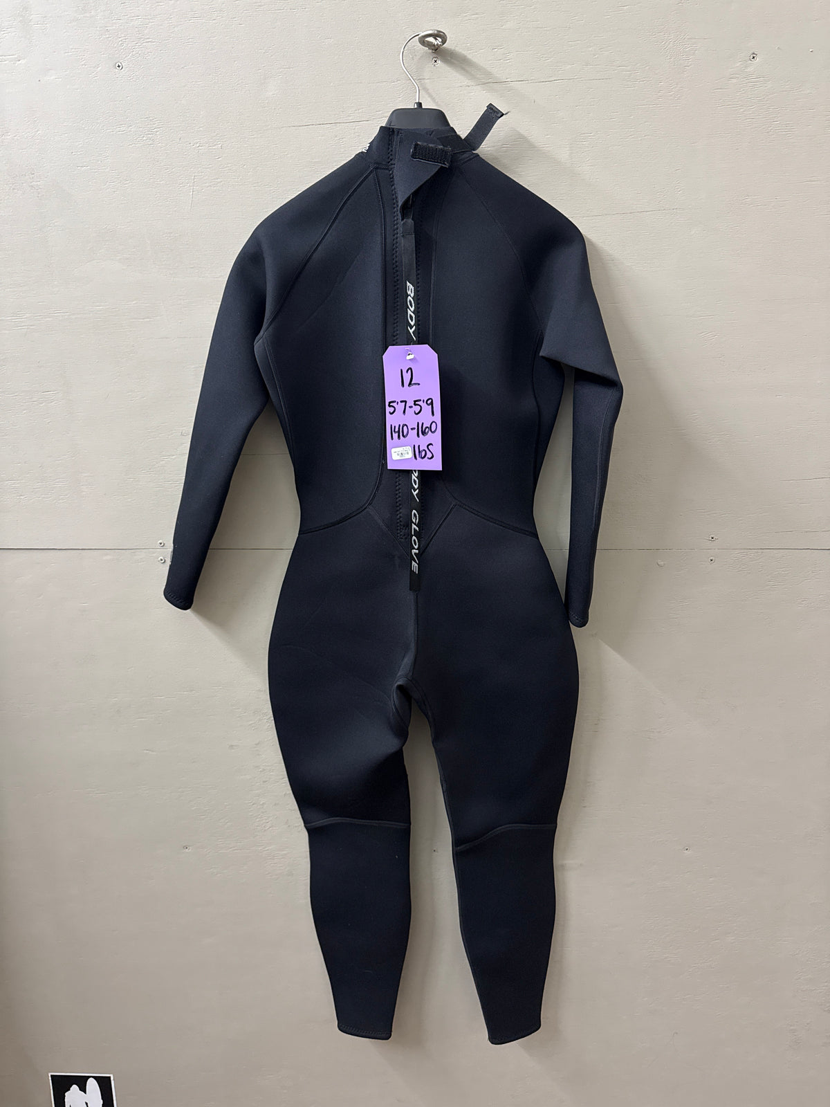 USED Women's 4/3MM Bodyglove Wetsuit - Size 12 (5'7"-5'9" | 140-160 LBS) - Good