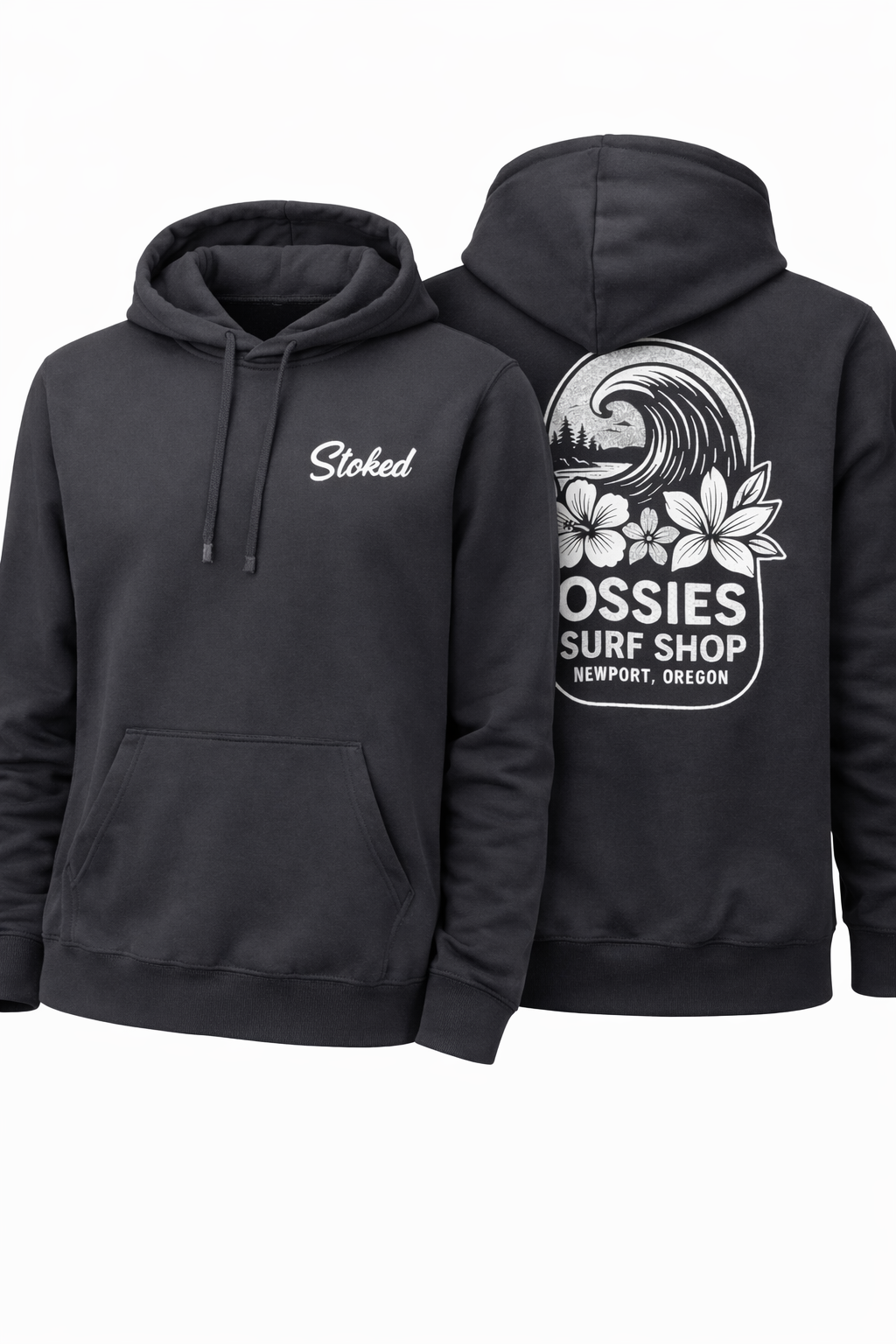 Womens NW Wave Pullover Hoodie Black