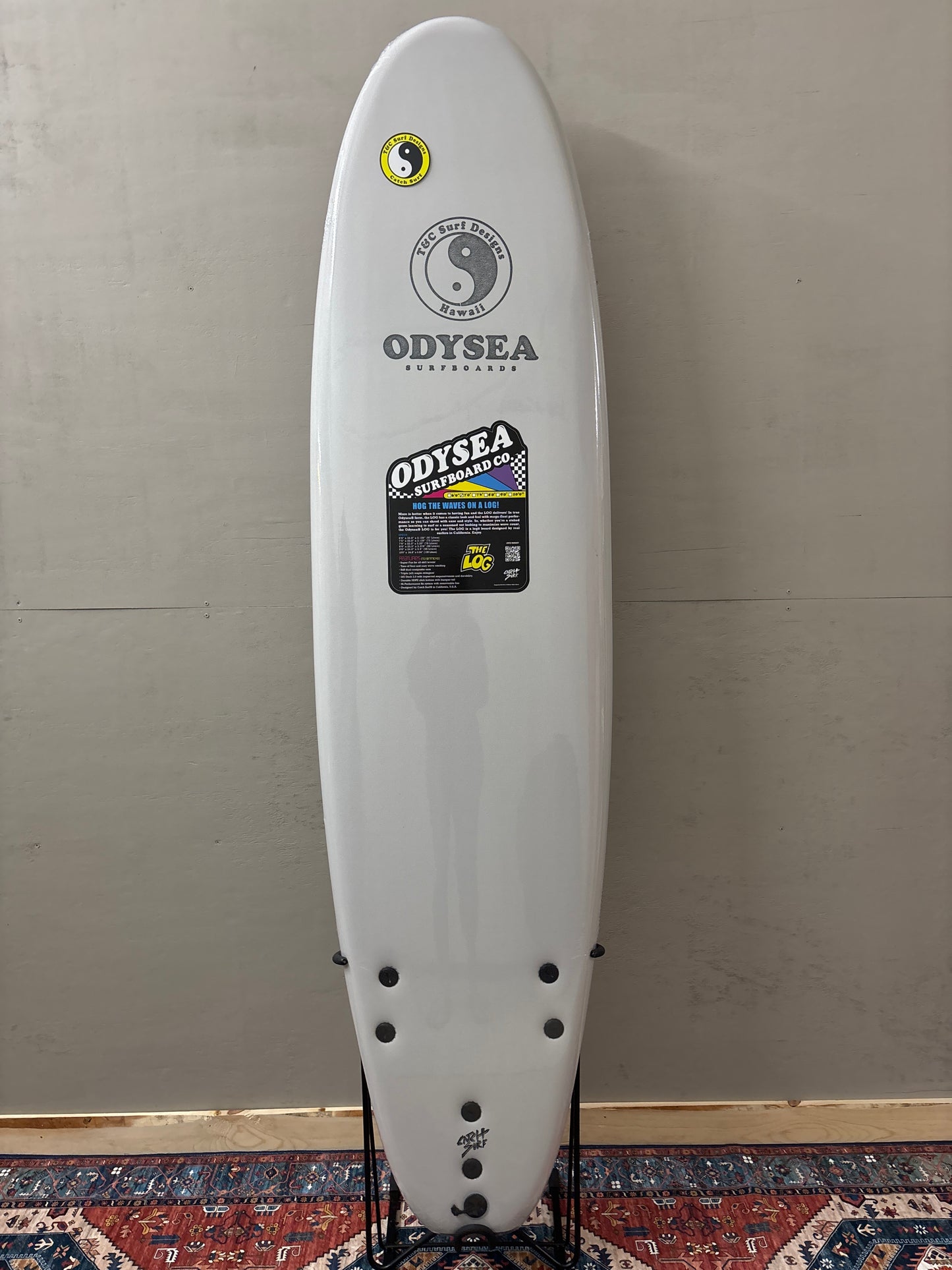 Catch Surf Odysea Log T & C 7'0" X 22" X 3 ¹/₄" | 78L | Soft Surfboard - Cool Grey