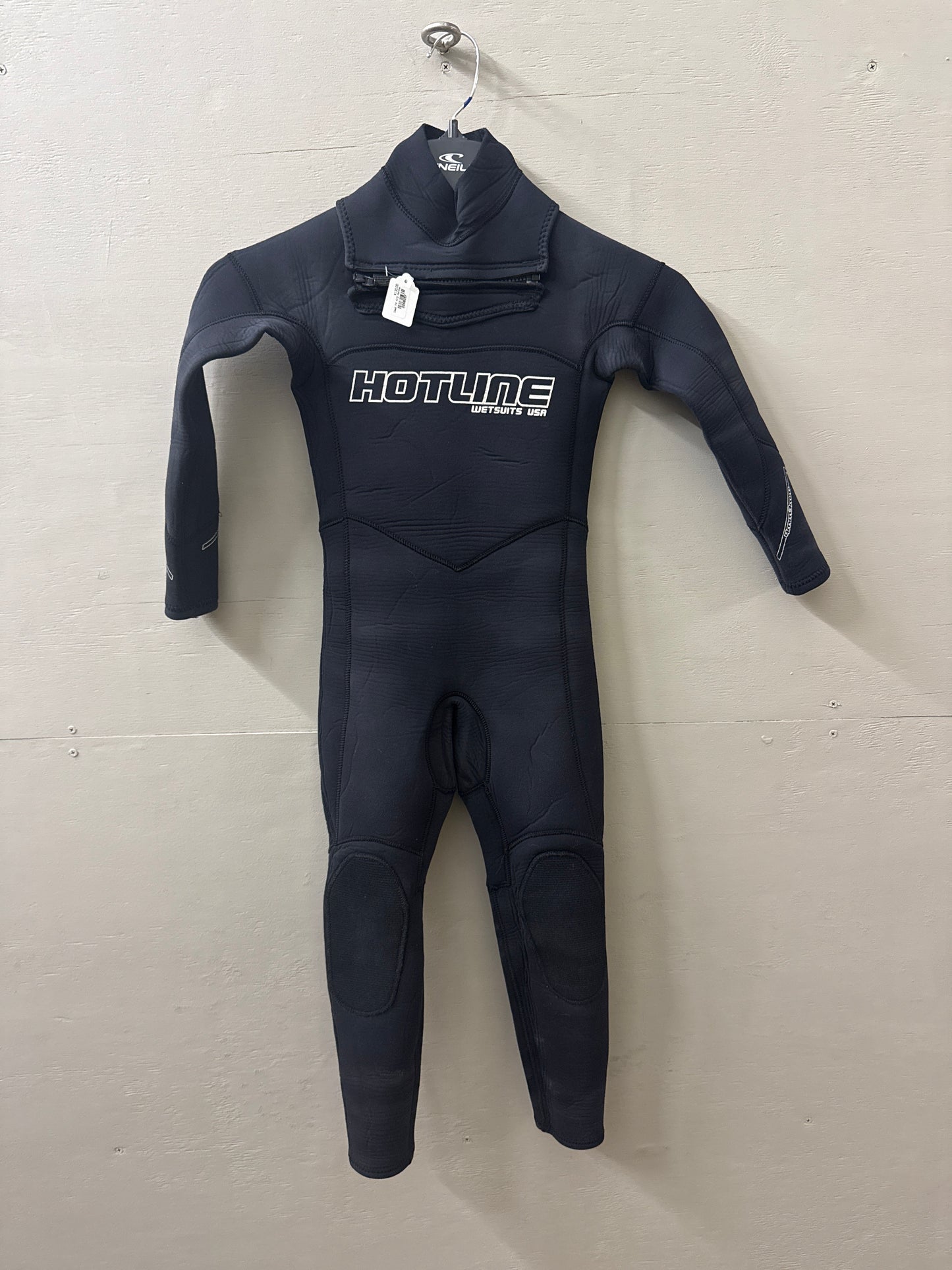 Used Youth 4/3MM Hotline Wetsuit - Size 4 (3'10"–4'1" | 40–55 lbs) - Good