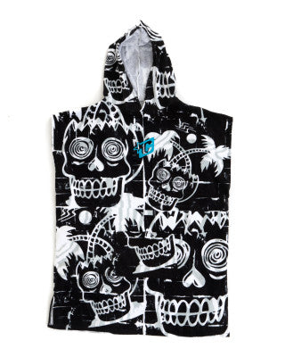 Grom Poncho Black White