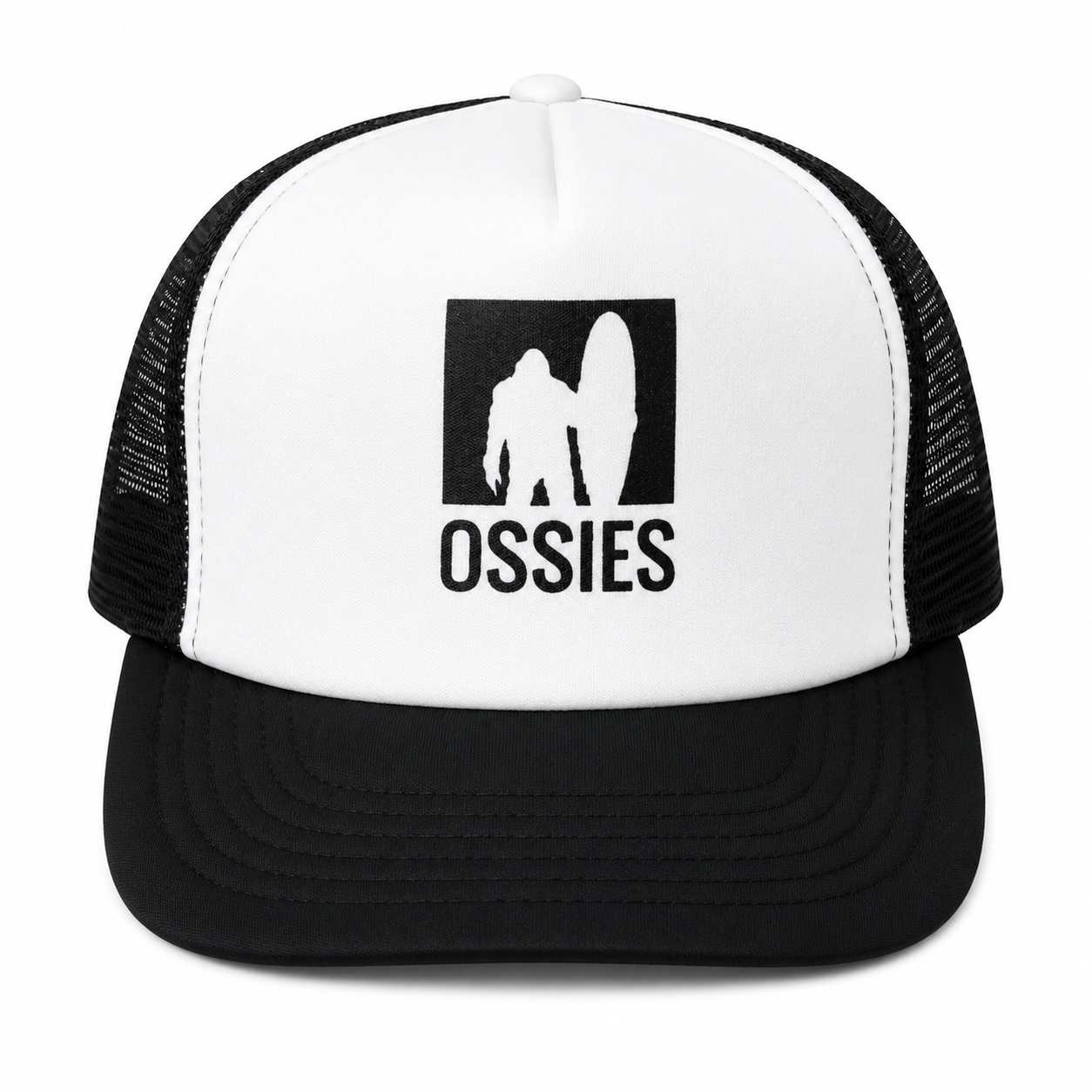 Ossies Sasquatch Hat White/Black
