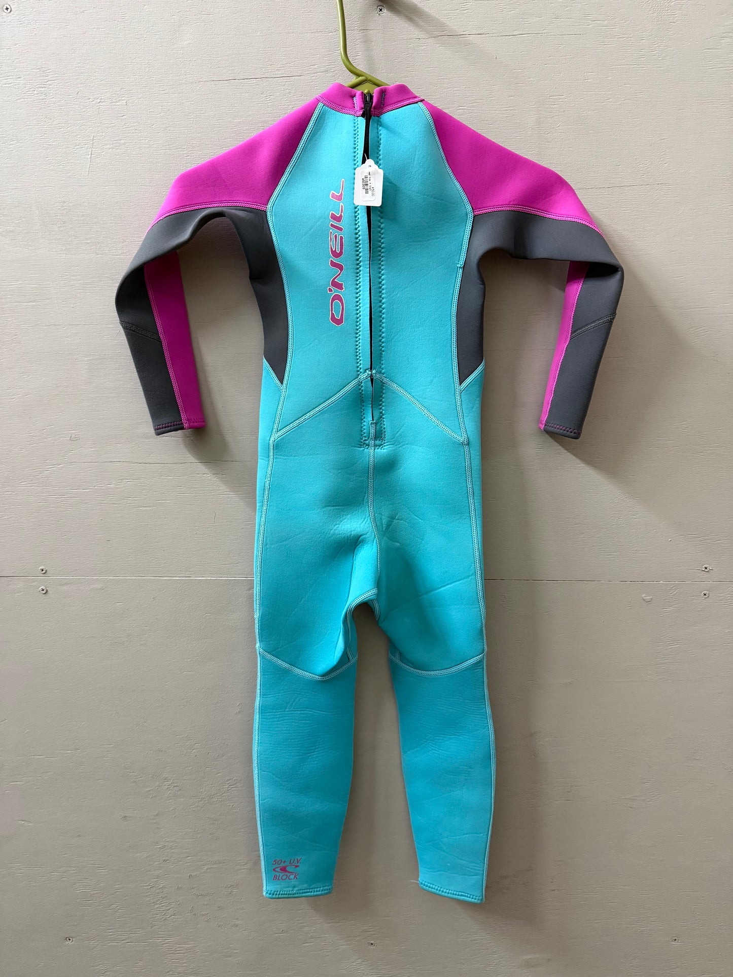 USED Youth 3/2MM Oneill Wetsuit - Size 4 (40-55 Lbs) - Good