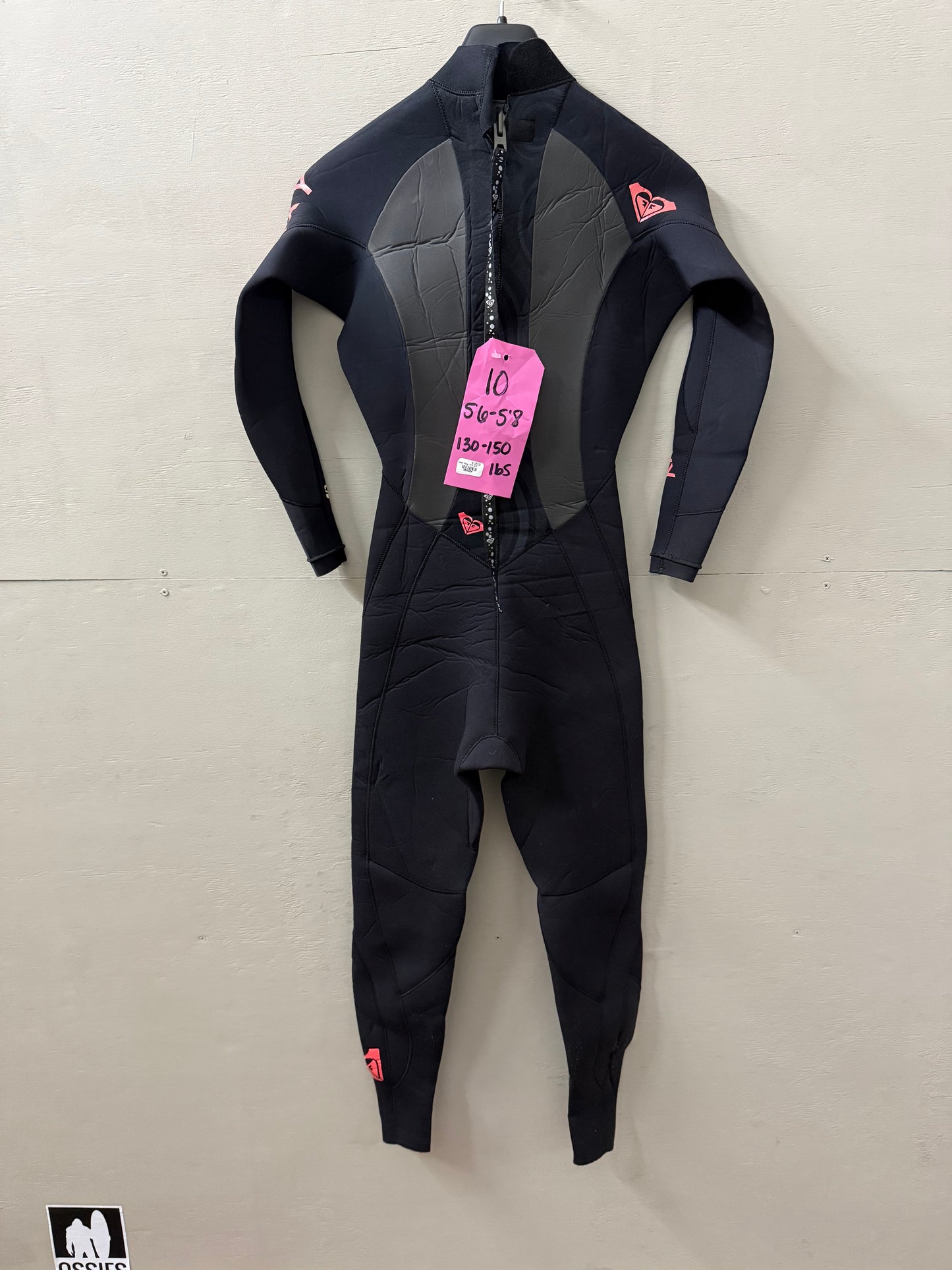 Used Womens Roxy 4/3 Non Hooded Size 10 (5'6"-5'8" | 130-150 lbs)