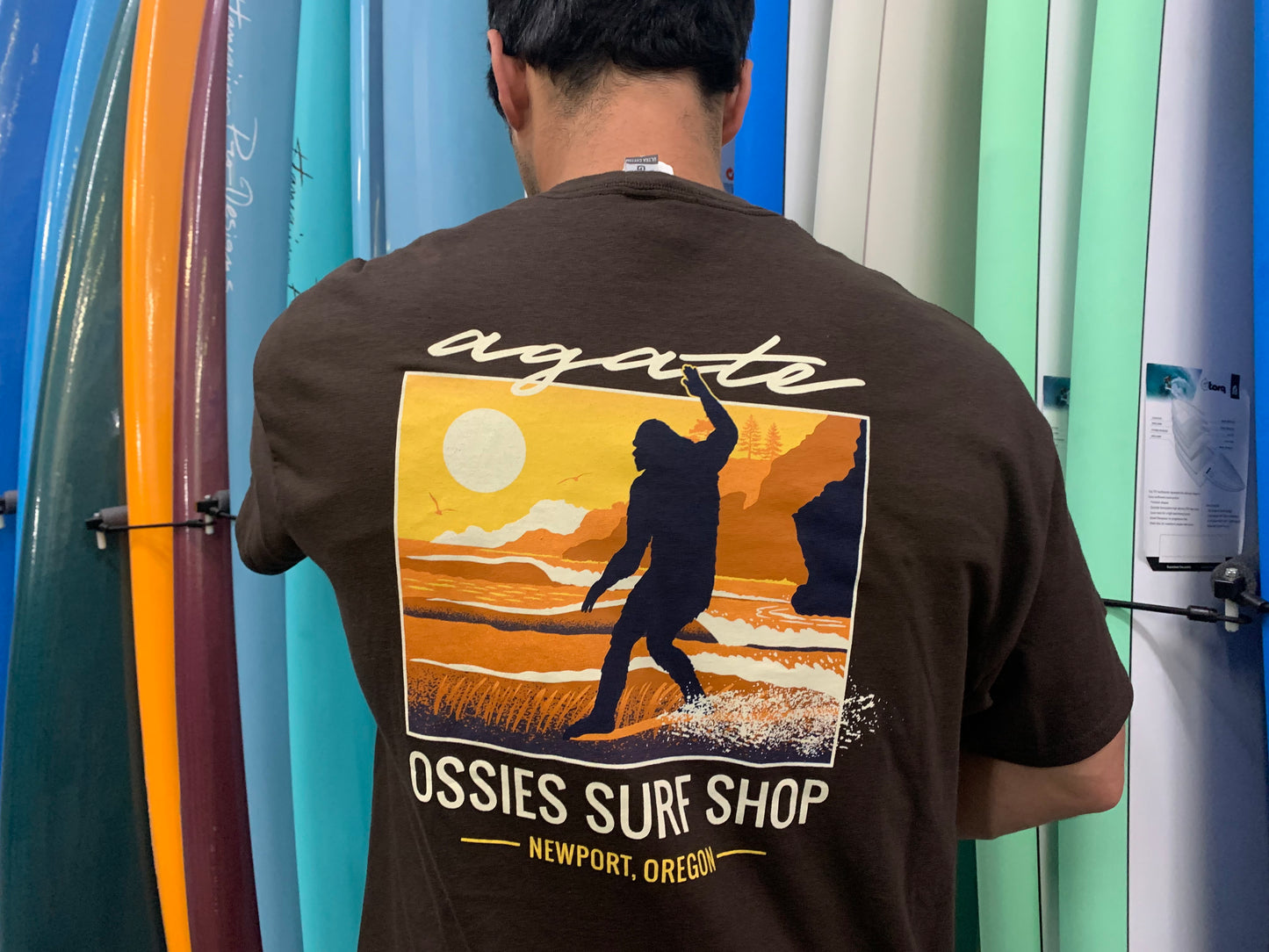 Agate Sunset Tee Dark Chocolate X Large