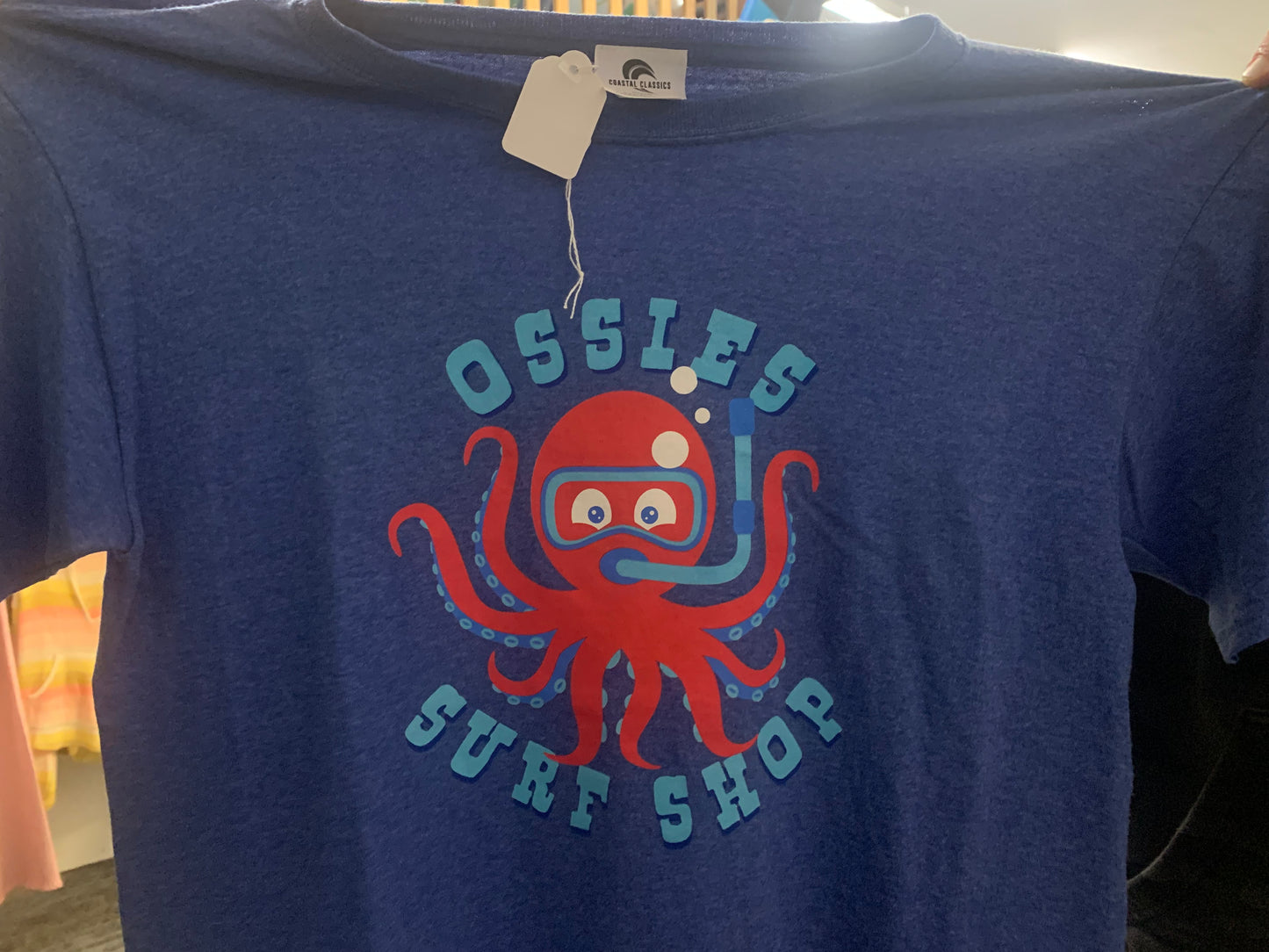 Ossies Youth Octo Scuba Tee Medium Navy