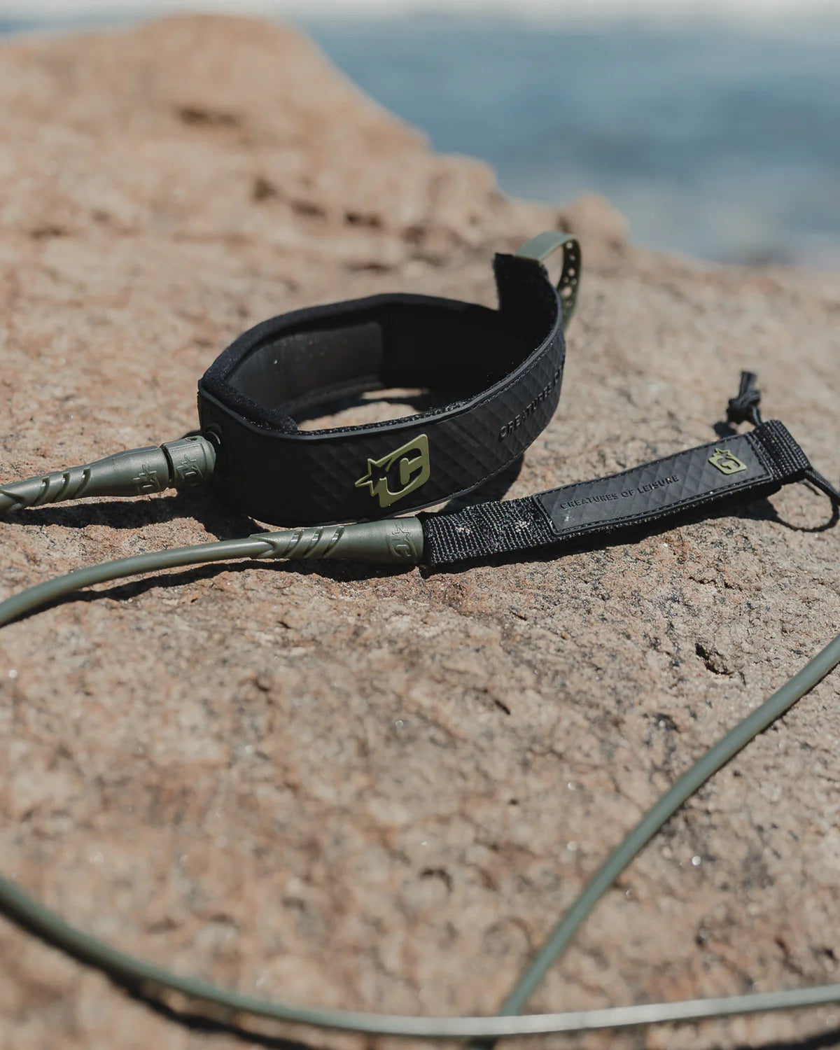 Creatures of Leisure 9' Ankle Leash Military Green