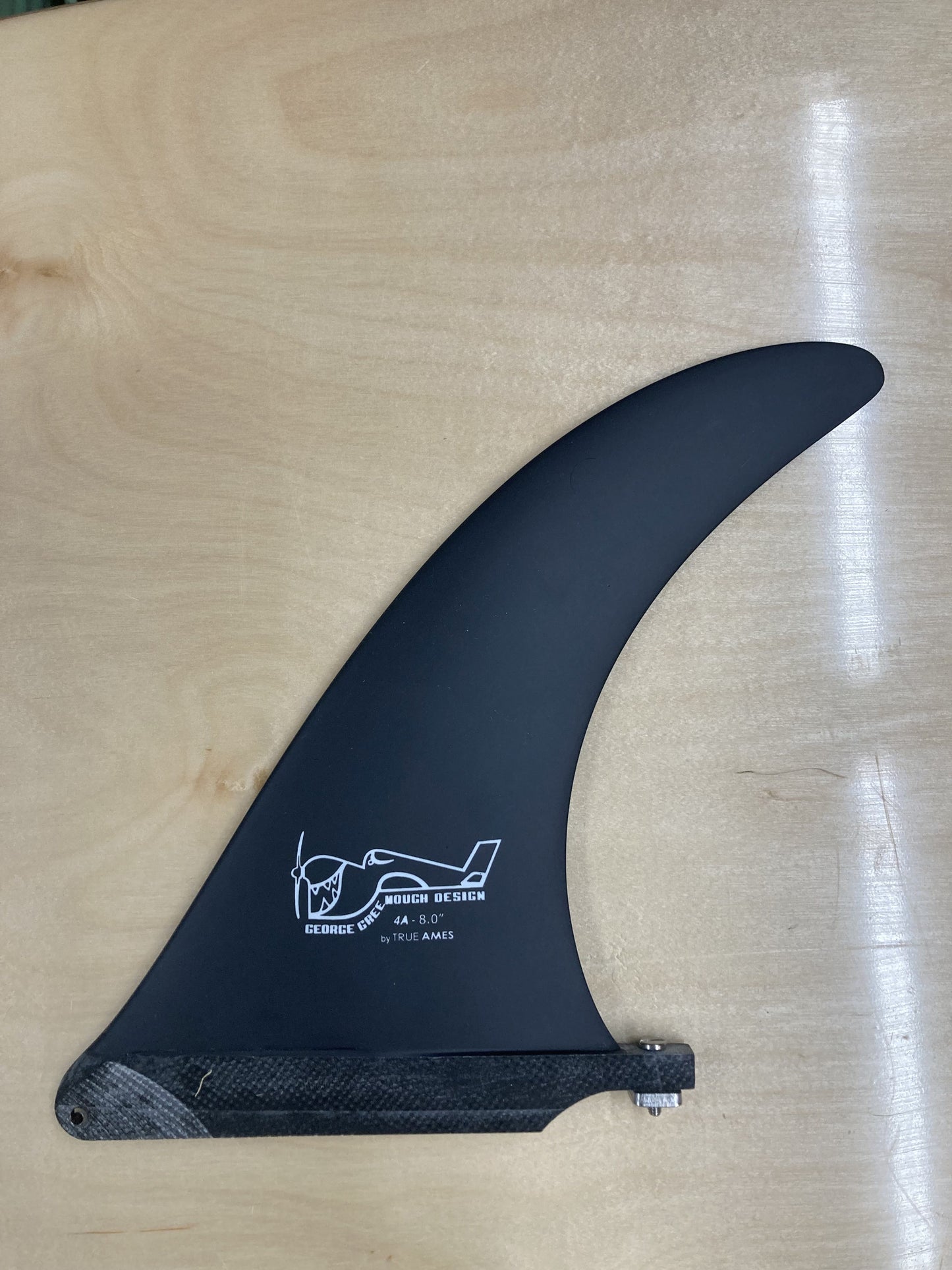 Greenough 8" 4A Single Fin Black