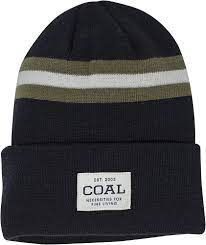 The Uniform Stripe Beanie Black