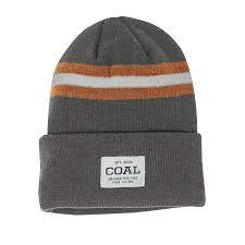 The Uniform Stripe Beanie Charcoal