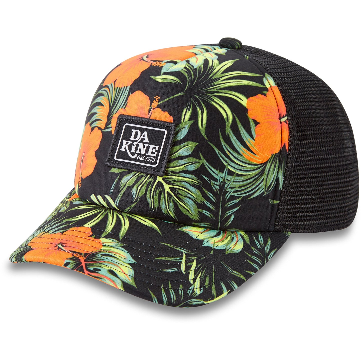 Lo Tide Trucker Hibiscus Black