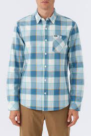 Winslow Plaid Flannel Large Dust Blue