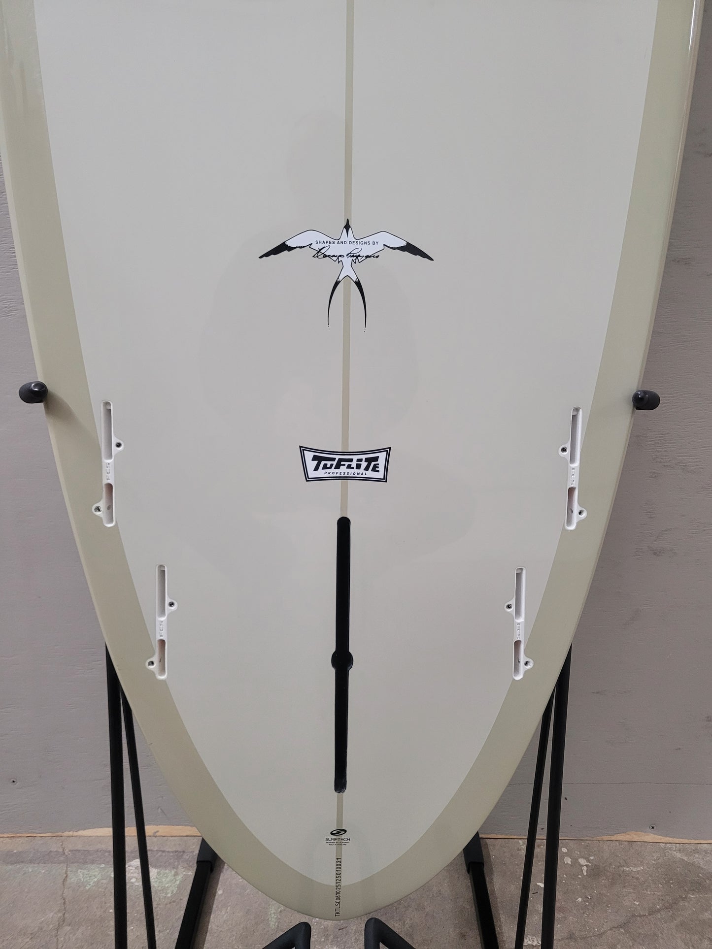 Takayama Scorpion II 6'10" X 22.0" X 2.8" | 49.3L | Tuflite V-Tech Surfboard - Grey