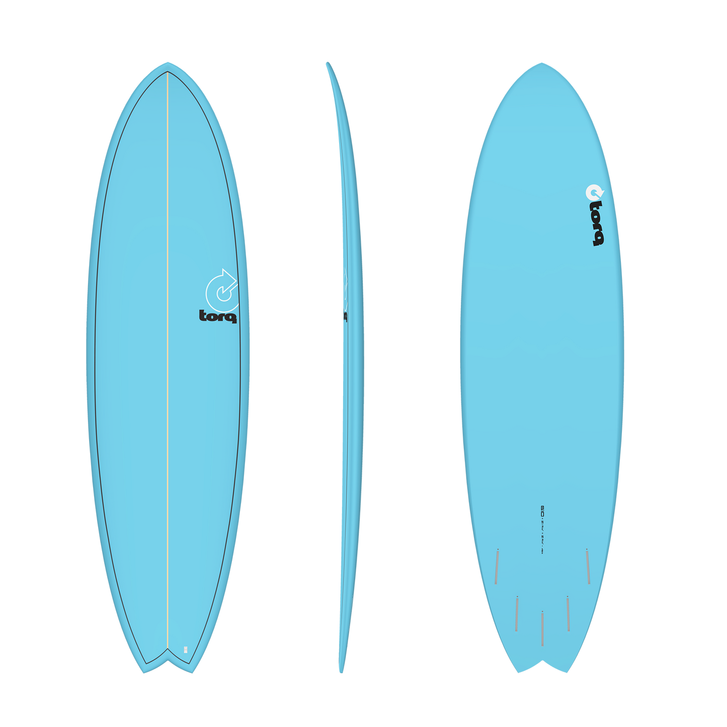 6'10 Torq Fish Pinline Blue