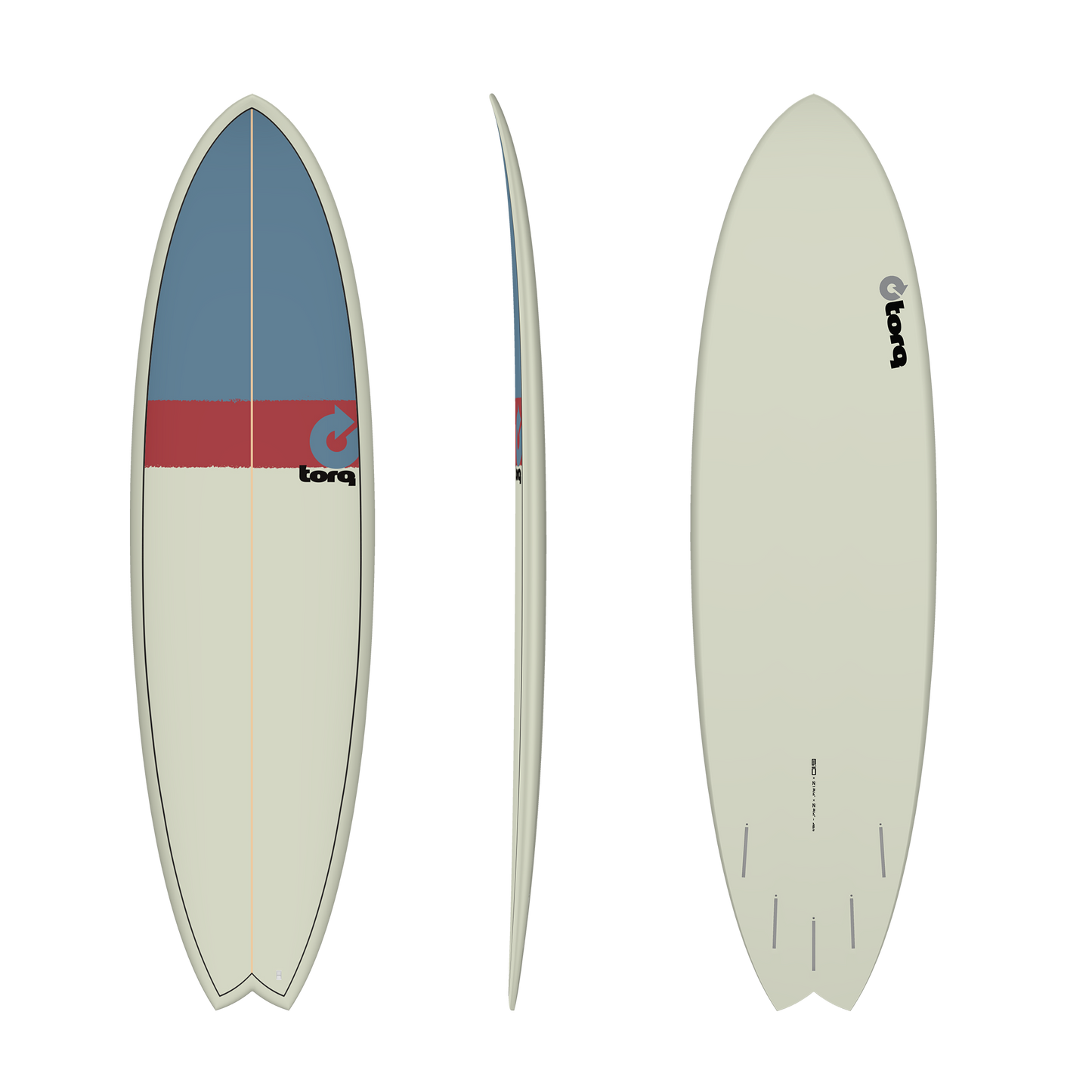 6'10 Torq Fish Sand Red Blue