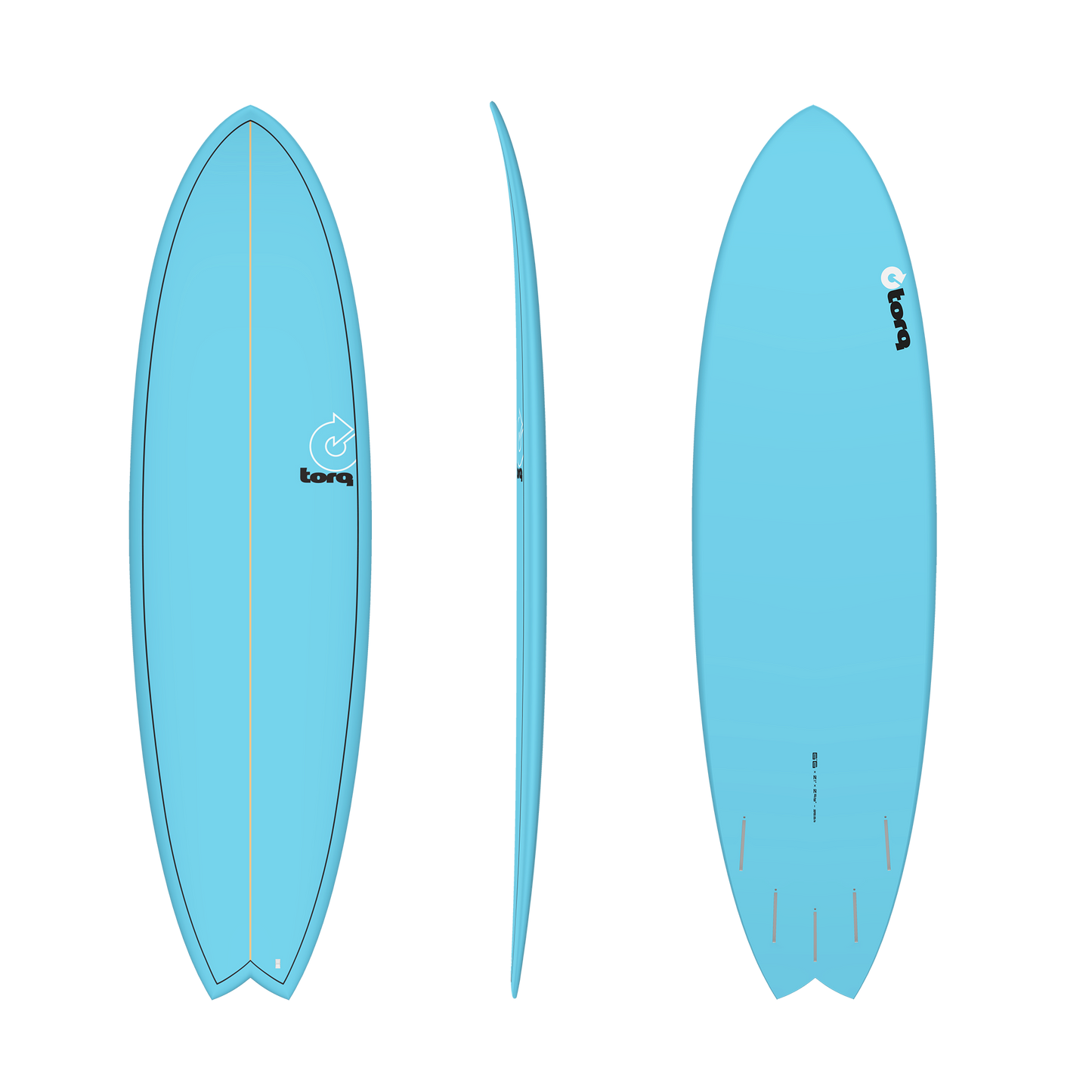 6'6 Torq Fish Pinline Blue