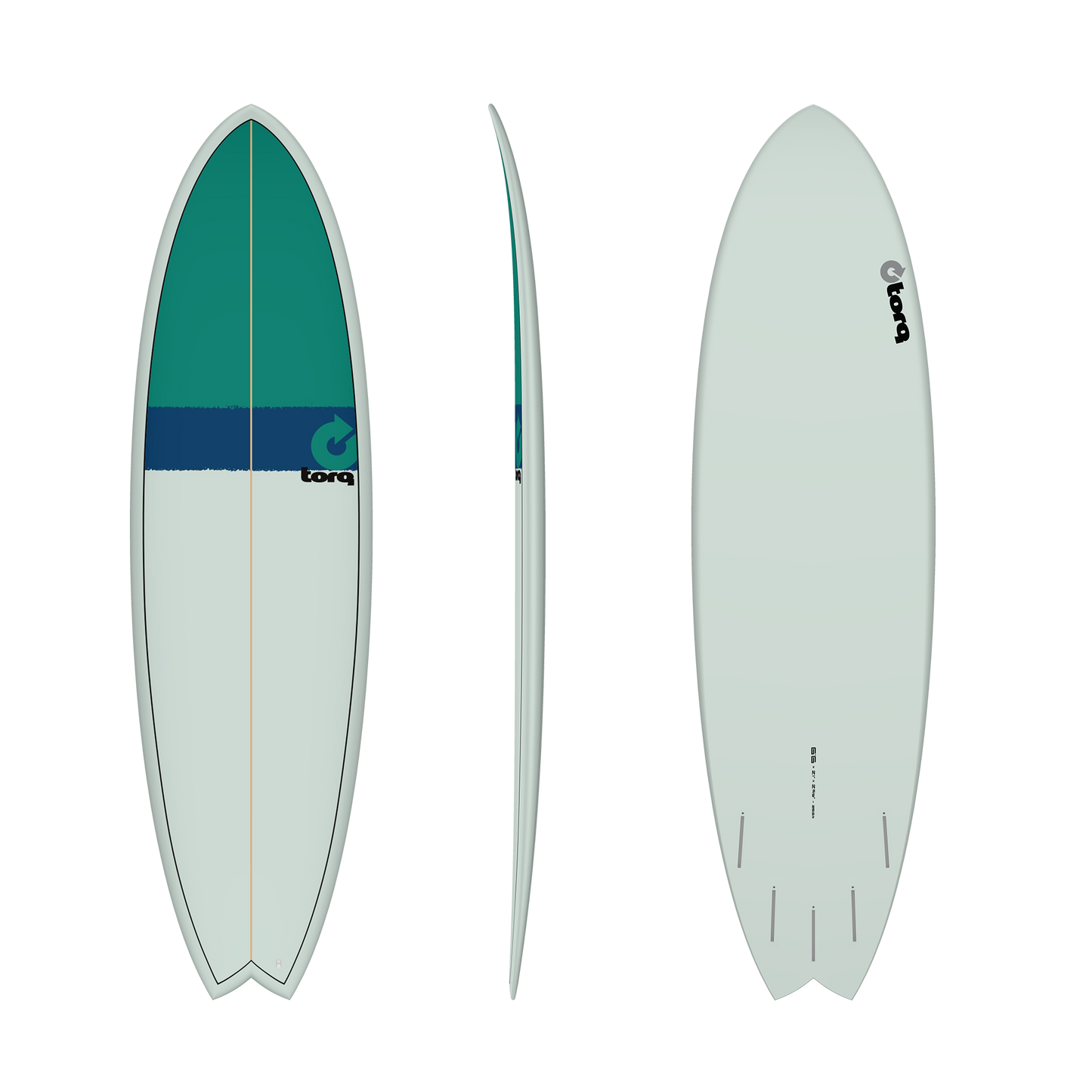 6'6 Torq Fish Stone Navy Green