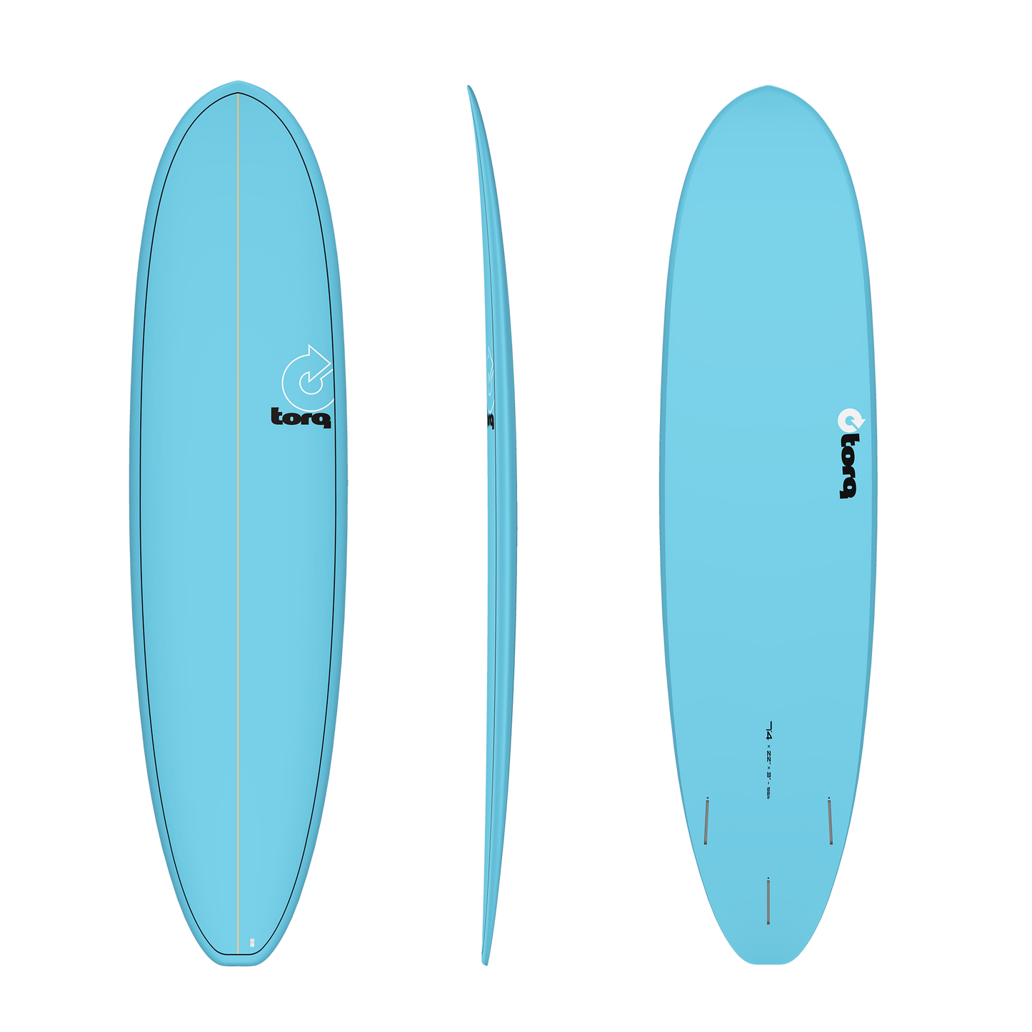 7'4 Torq Fun V+ Pinline Blue