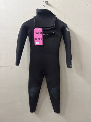 USED Youth 5/4MM Rip Curl Dawn Patrol Wetsuit - Size 12 (4'10"–5'1" | 90–105 lbs) - Like New