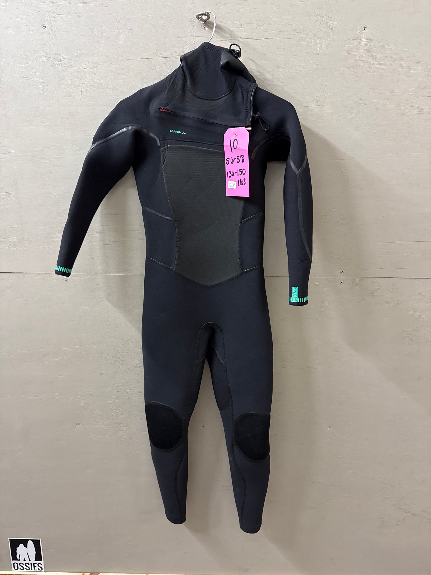 USED Women's 5/5MM Oneill Psychotech - Size 10 (5'6"-5'8" | 130-150 LBS) - Good