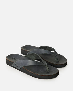 Rip Curl Freedom Leather Bloom Sandals Black
