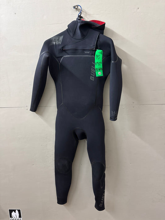 USED Men's 5/4MM Buell Wetsuit - Size MS (5'7"-5'9" | 140-160 lbs) - Good