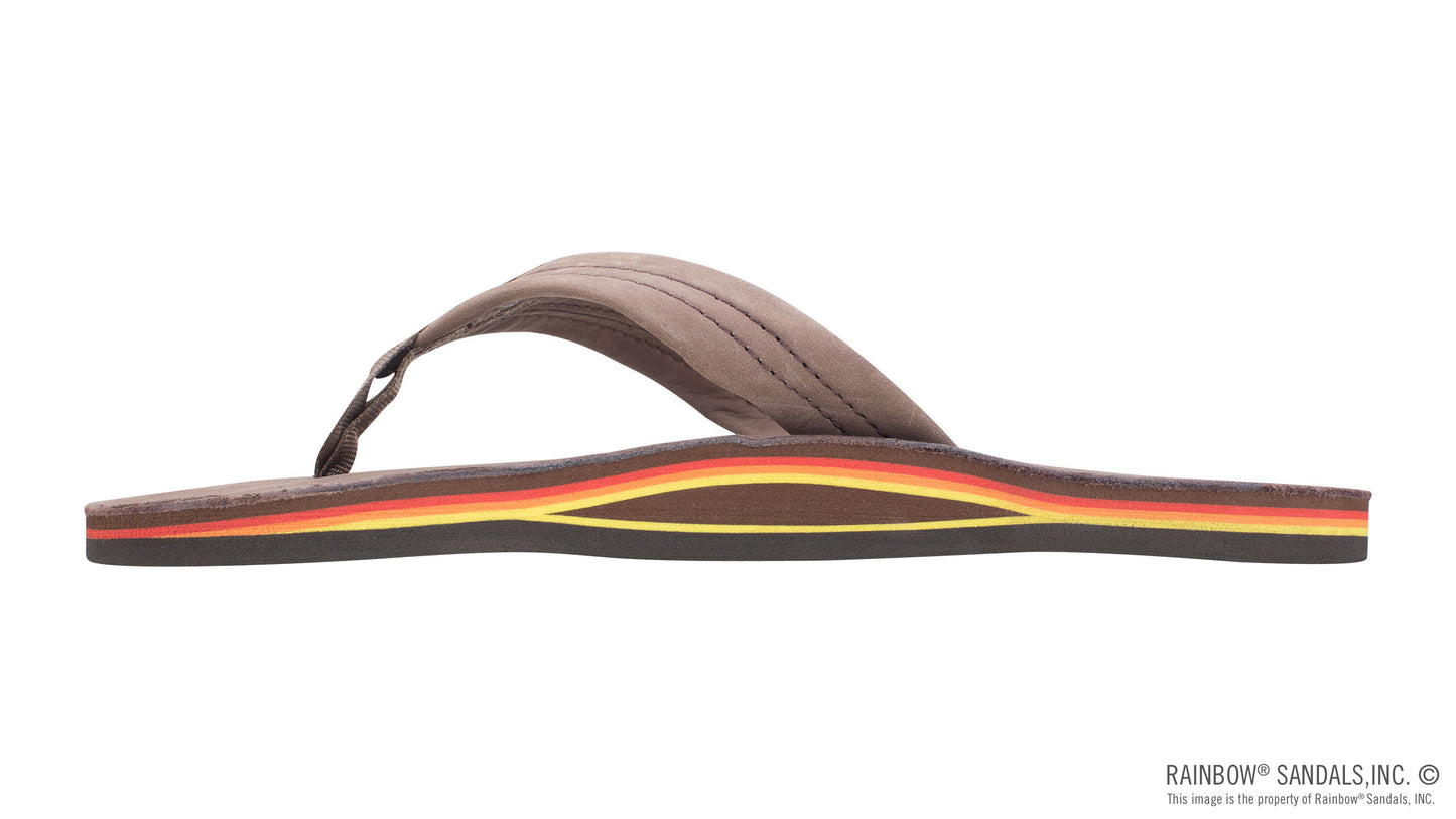 Rainbow Expresso Single Layer Leather w/Orange Yellow Pinline