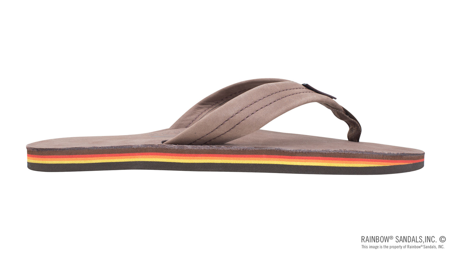 Rainbow Expresso Single Layer Leather w/Orange Yellow Pinline