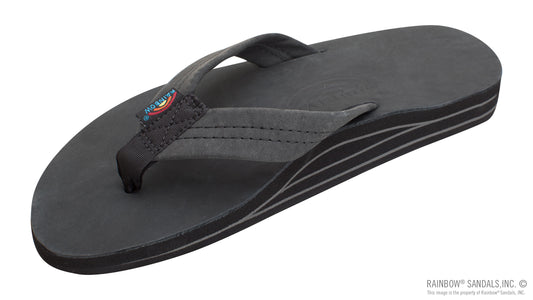 Rainbow Double Layer Premier Leather Black