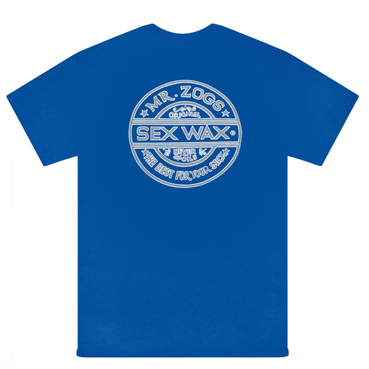 Sexwax Pinstripe Tee Cobalt Blue