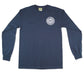 Sexwax Pinstripe Long Sleeve Tee Navy Blue