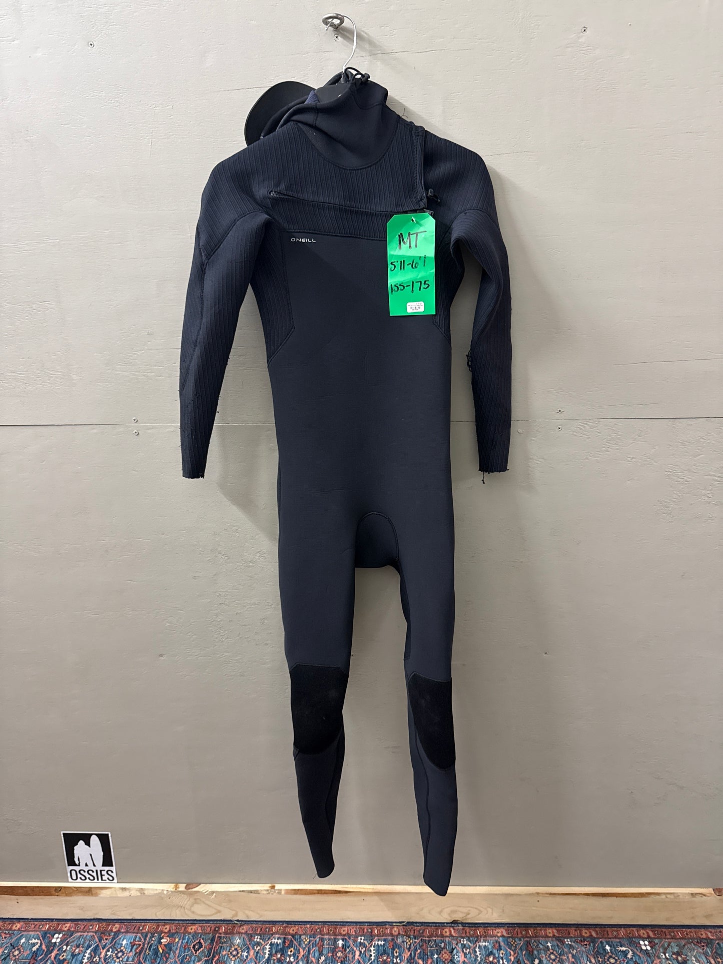 USED Men's 4/3MM Oneill Hyperfreak Wetsuit - Size MT (5'11-6'1" | 155-175 lbs) - Fair