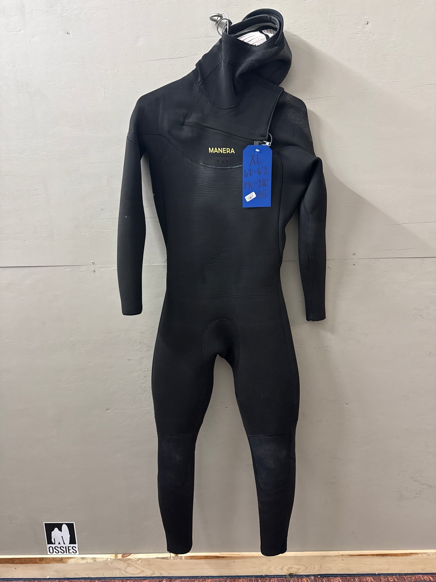 USED Men's 6/5MM Manera Wetsuit - Size XL (6'0"-6'2" | 190-210 lbs) - Good