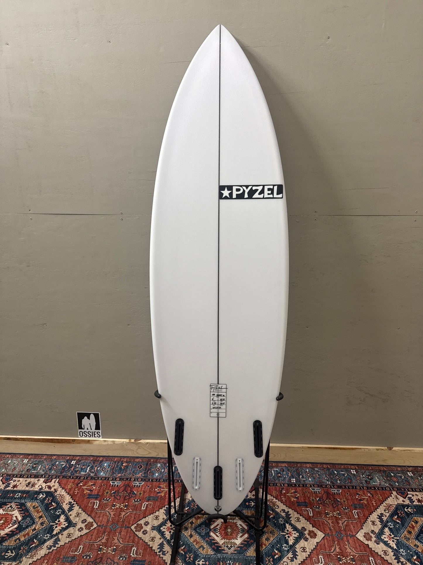 Pyzel Ghost XL PU 6'1" 19 3/4" 2 3/4" 33.2L Round Pin Futures x 5