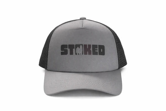 Ossies Stoked Hat Black Grey