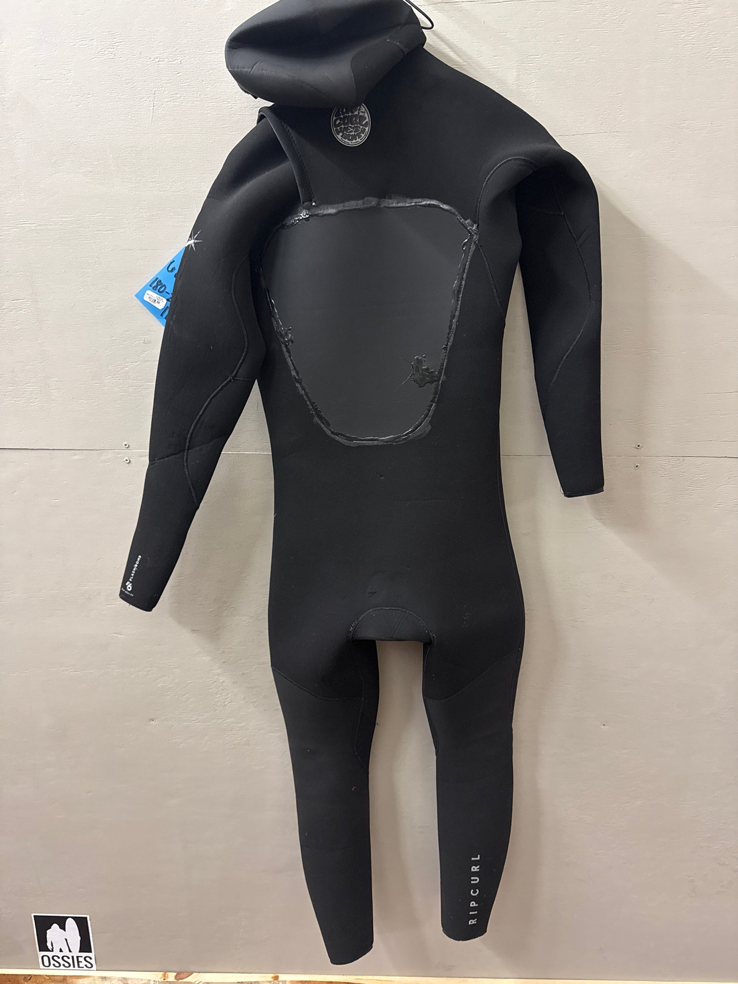 USED Mens 5/4MM Ripcurl Flashbomb Wetsuit - Size LT LT (6'0"-6'2" | 180-200 lbs) - Fair