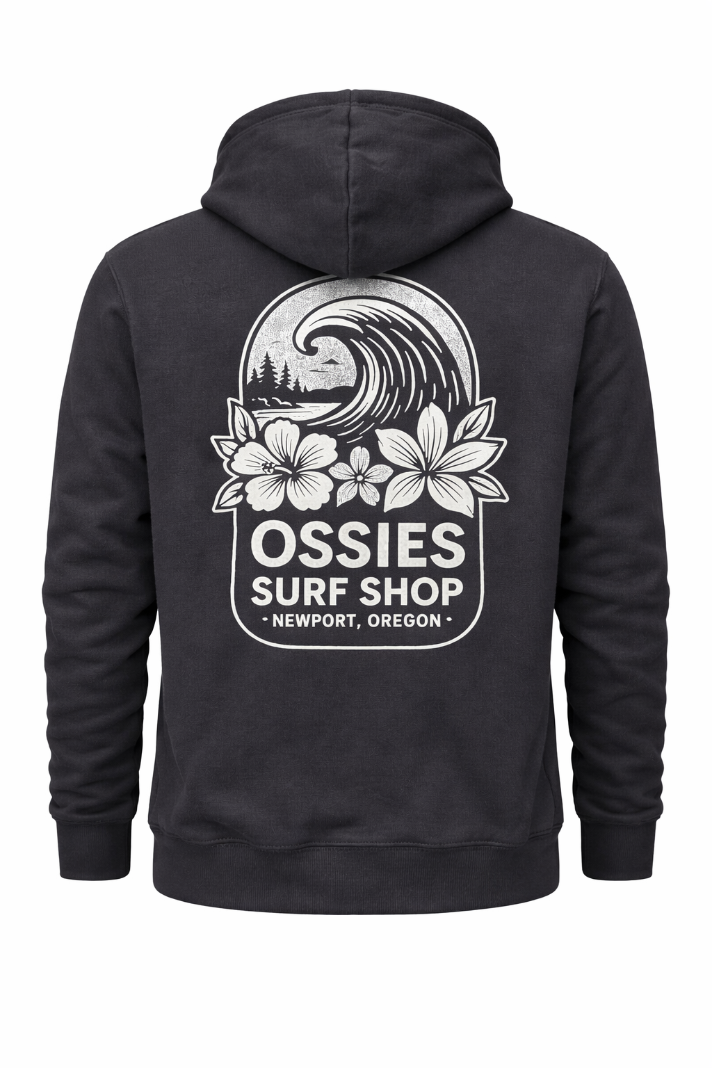 Womens NW Wave Pullover Hoodie Black