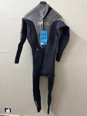 USED Men's 4/3MM Ripcurl Wetsuit - Size L (5'10"-6'0" | 170-190 lbs) - Good