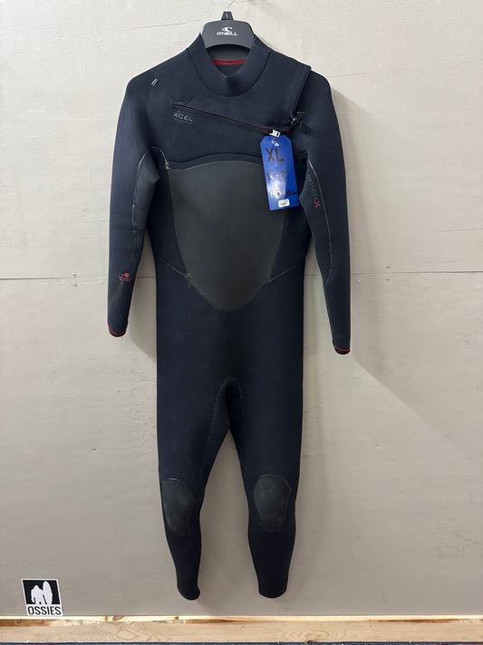 USED Men's 4/3MM Xcel Frontzip Wetsuit - Size XL (6'0"-6'2" | 190-210 lbs) - Good