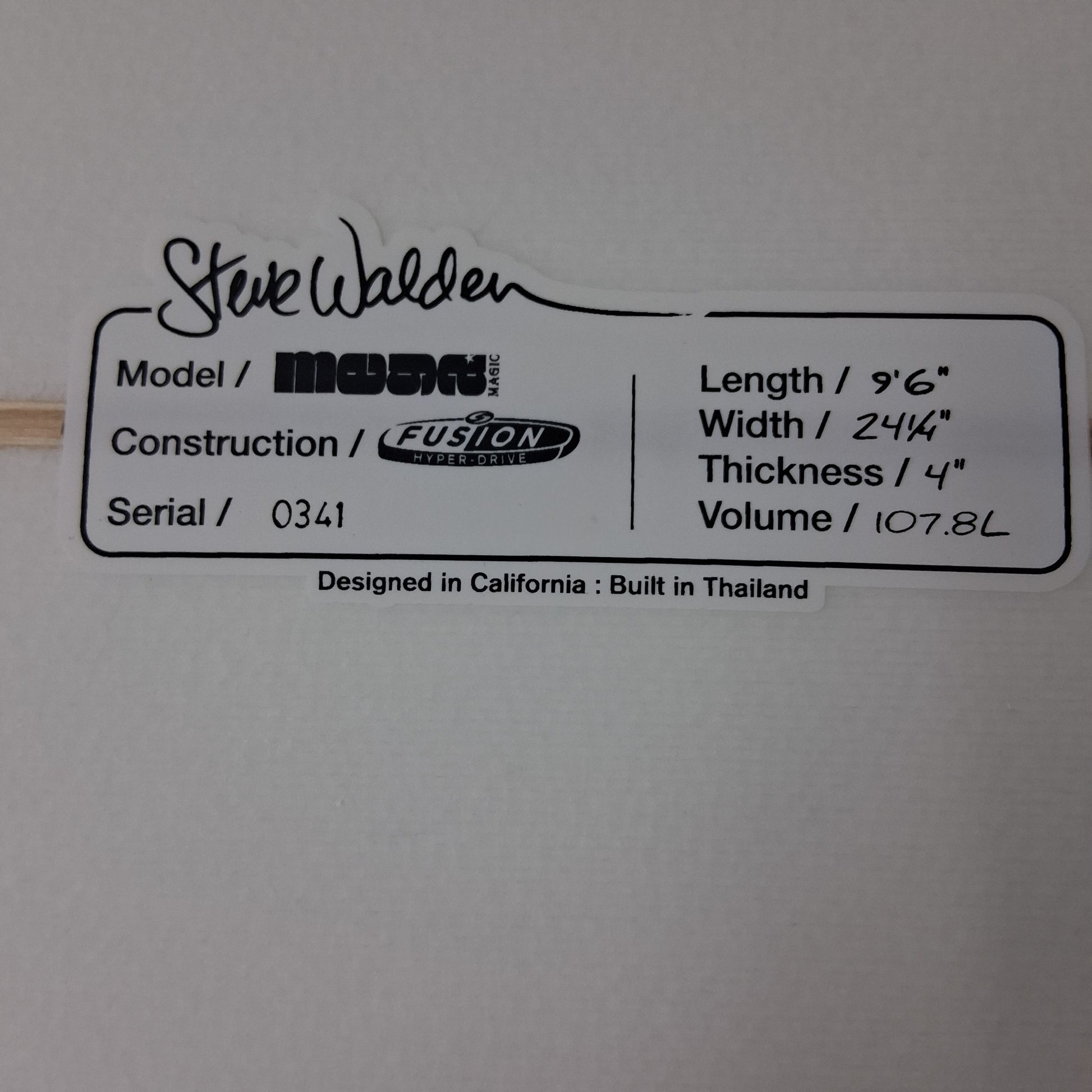 Used 9'6 Walden Mega Magic