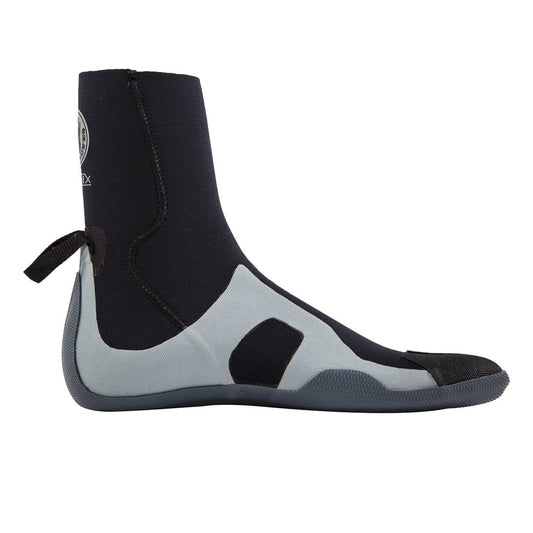 Bodyglove Phoenix 5mm Surfing Boot Black and gray wetsuit boot on a white background