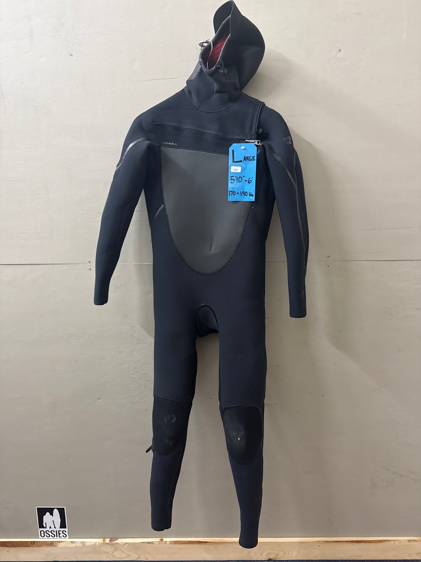 USED Mens 5/4MM O'Neill Pyschotech Wetsuit - Size L (5'10"-6'0" | 170-190 lbs) - Like New