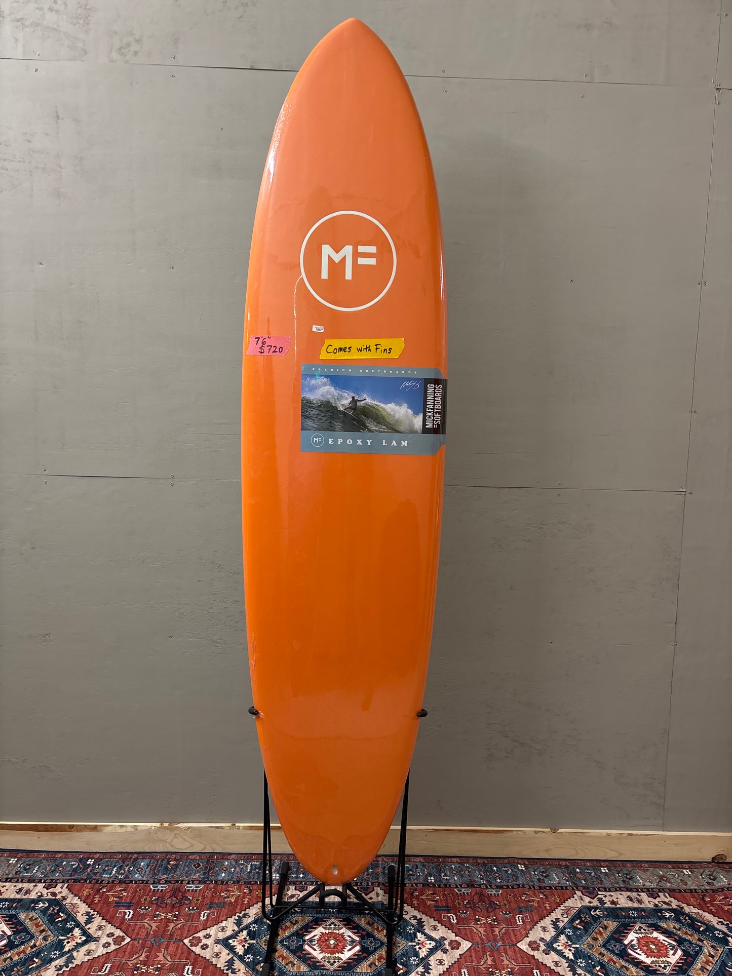 Mick Fanning Alley Cat 7'6" X 21 ¾ X 2 ⅞ | 52.24L | Soft Surfboard - Orange