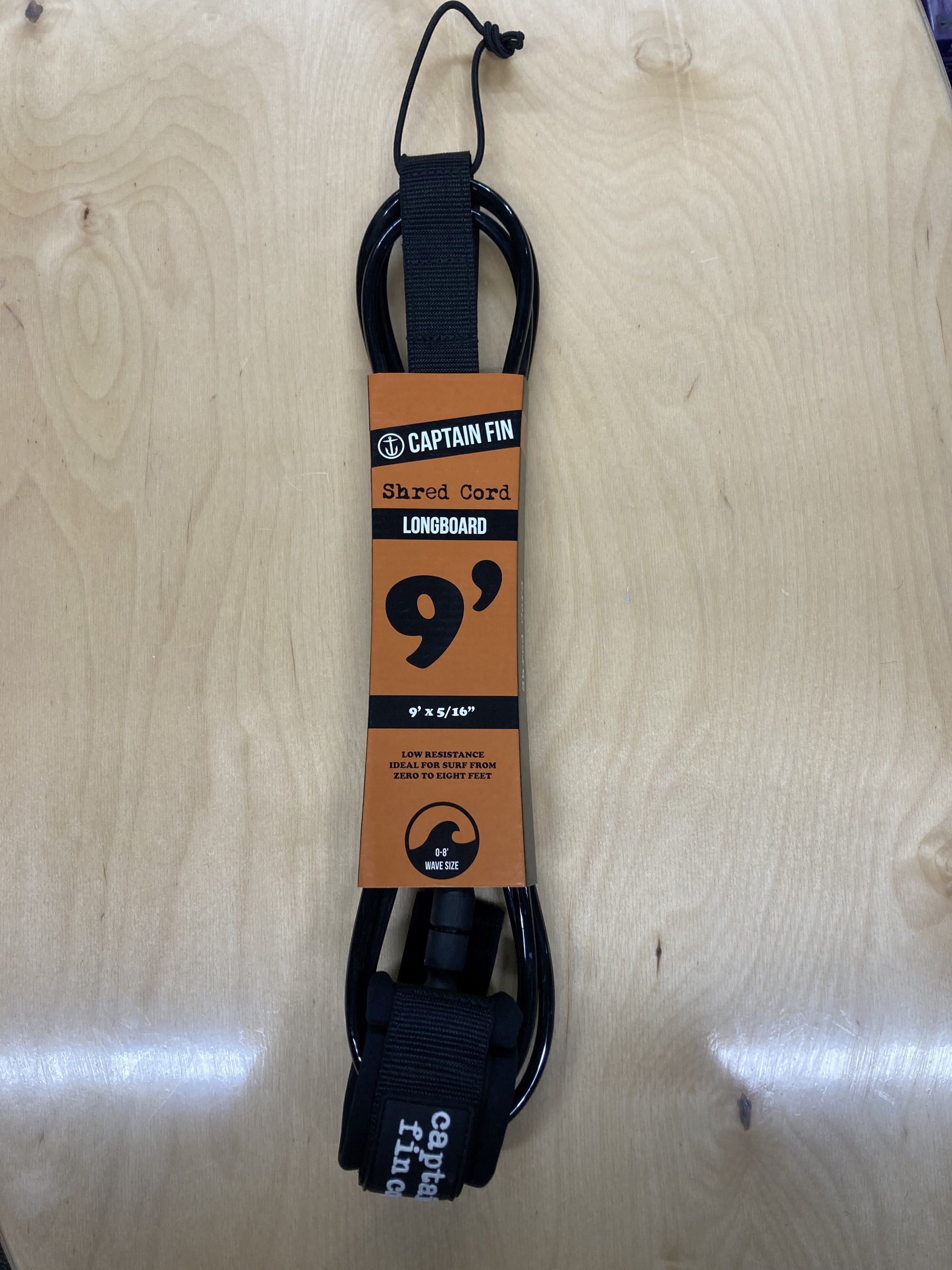 Captain Fin 9FT Leash Black