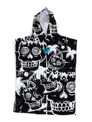 Grom Poncho Black White