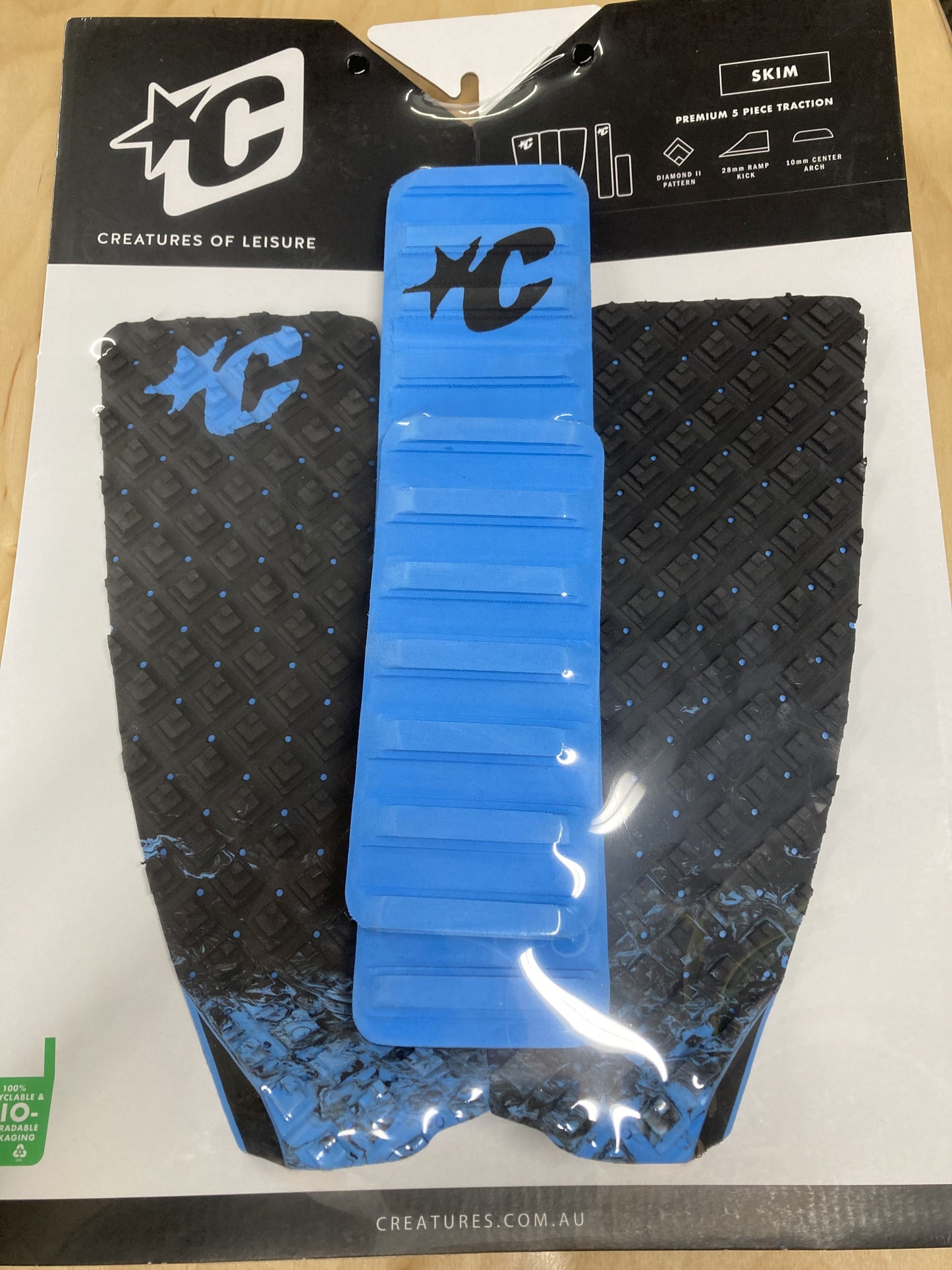 Skim Traction/Arch Combo Black Fade Cyan