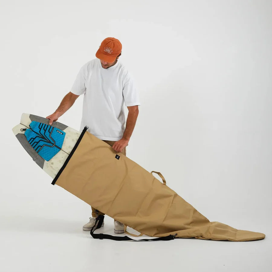 FARO Adjustable Canvas Surfboard Bag Tan