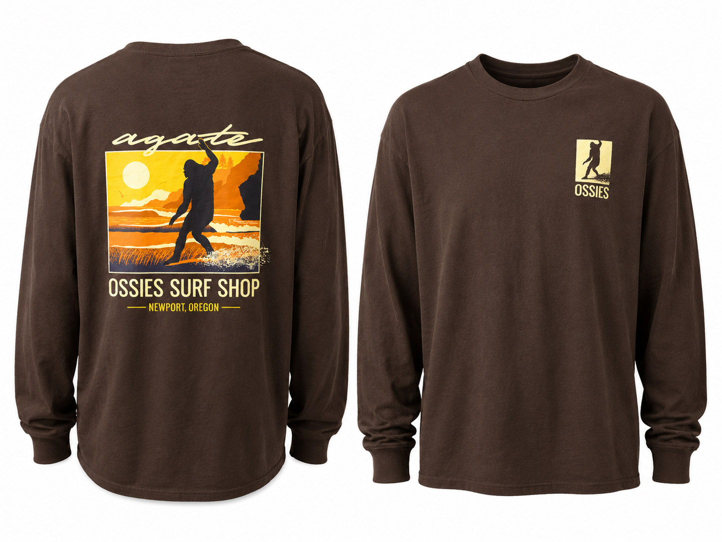 Agate Sunset Longsleeve Tee Brown