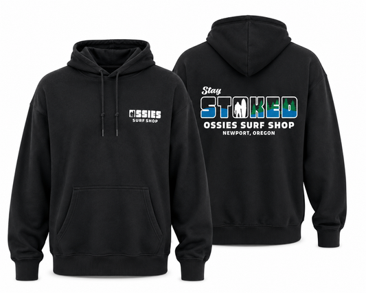 Stoked Tree Hoodie Black